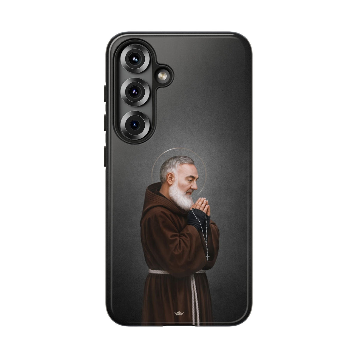 St. Padre Pio Hard Phone Case (Dark) Copyright VENXARA