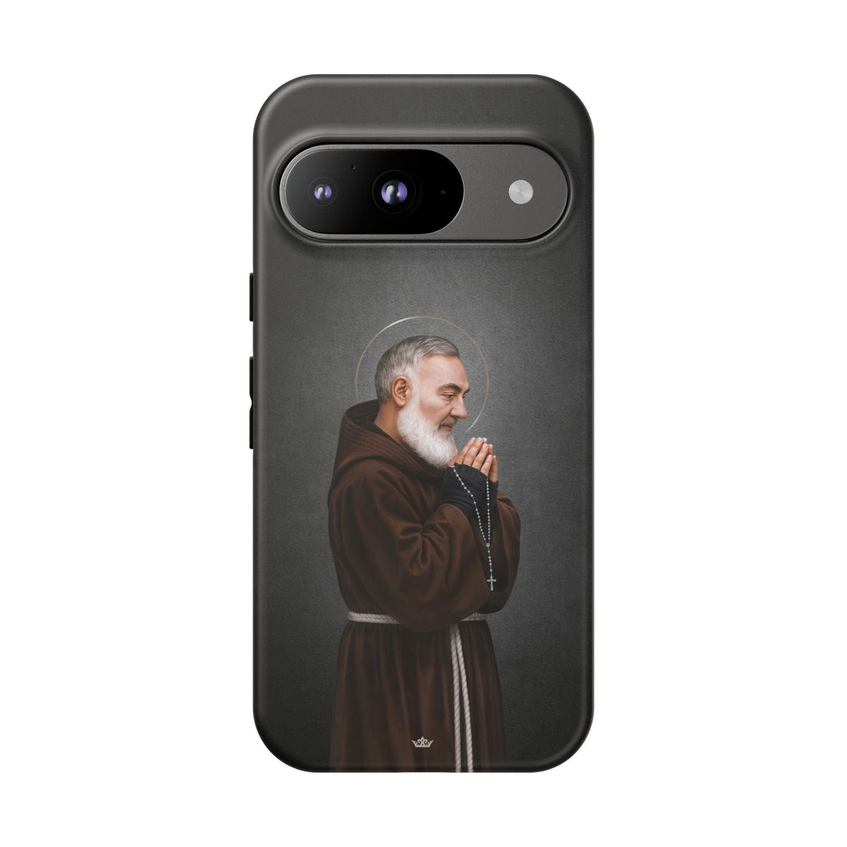 St. Padre Pio Hard Phone Case (Dark) Copyright VENXARA