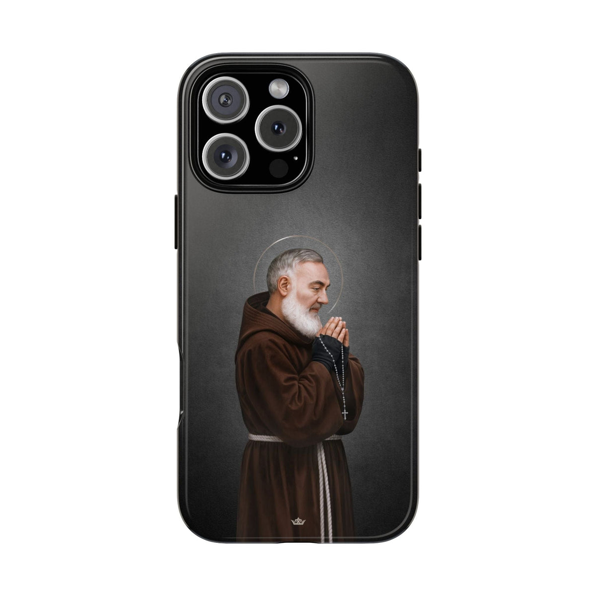 St. Padre Pio Hard Phone Case (Dark) Copyright VENXARA