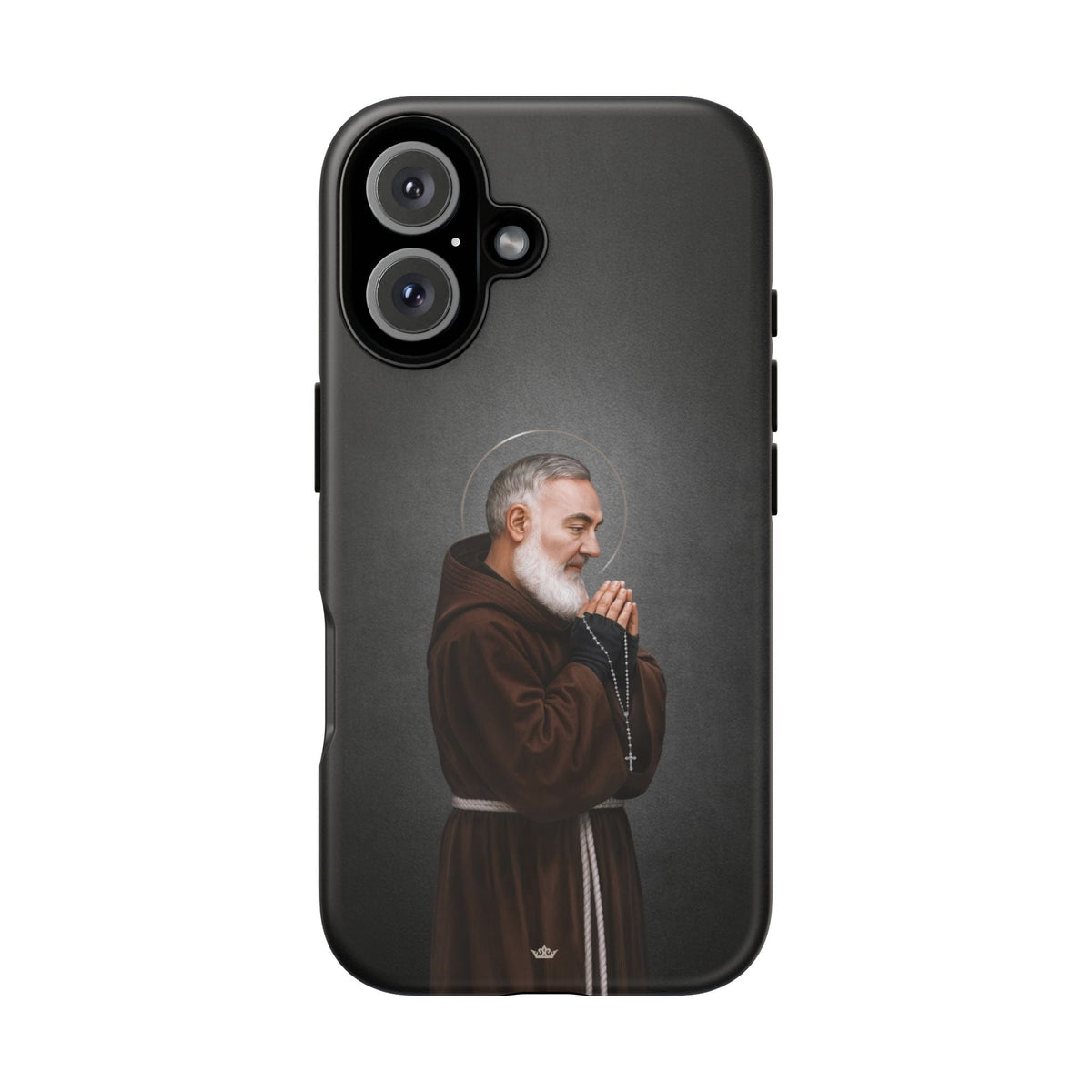 St. Padre Pio Hard Phone Case (Dark) Copyright VENXARA