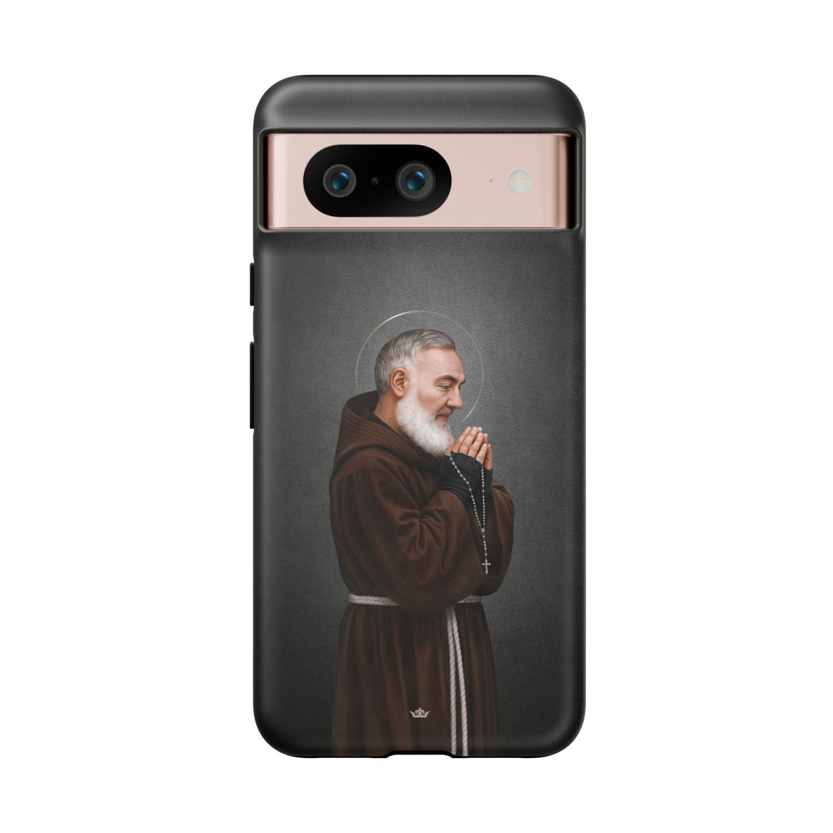 St. Padre Pio Hard Phone Case (Dark) Copyright VENXARA