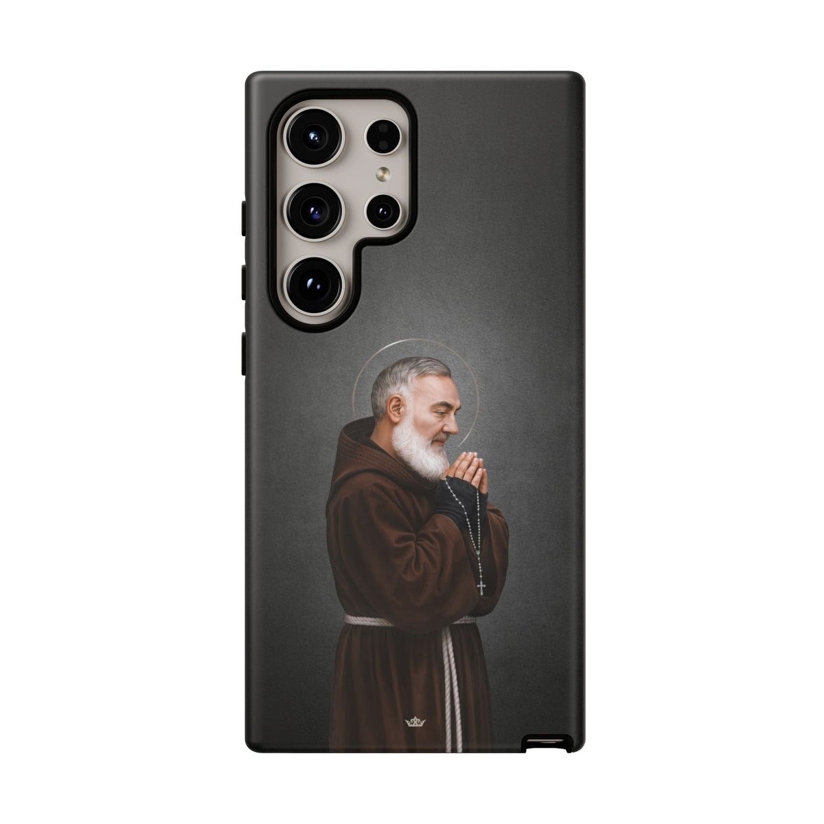 St. Padre Pio Hard Phone Case (Dark) Copyright VENXARA