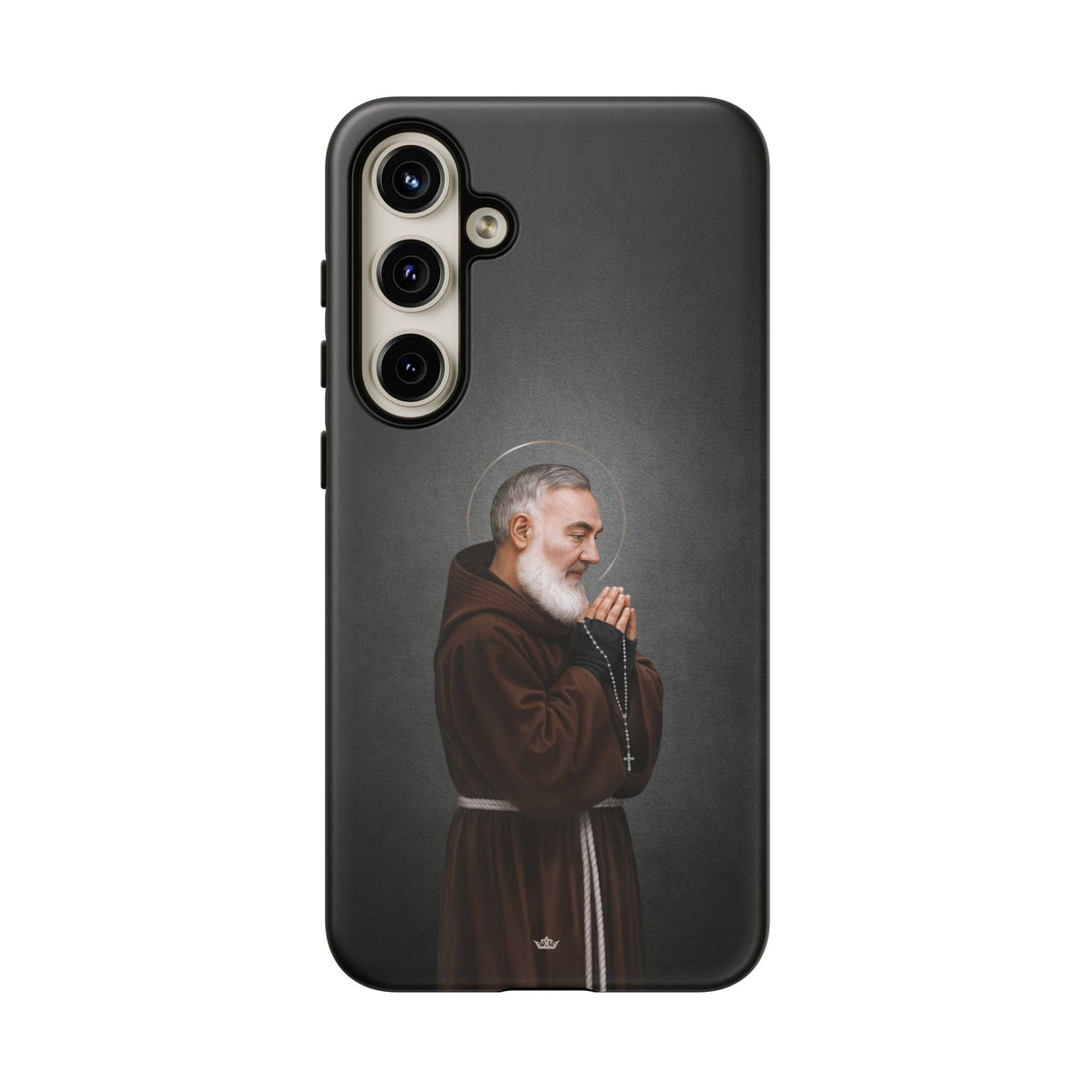 St. Padre Pio Hard Phone Case (Dark) Copyright VENXARA