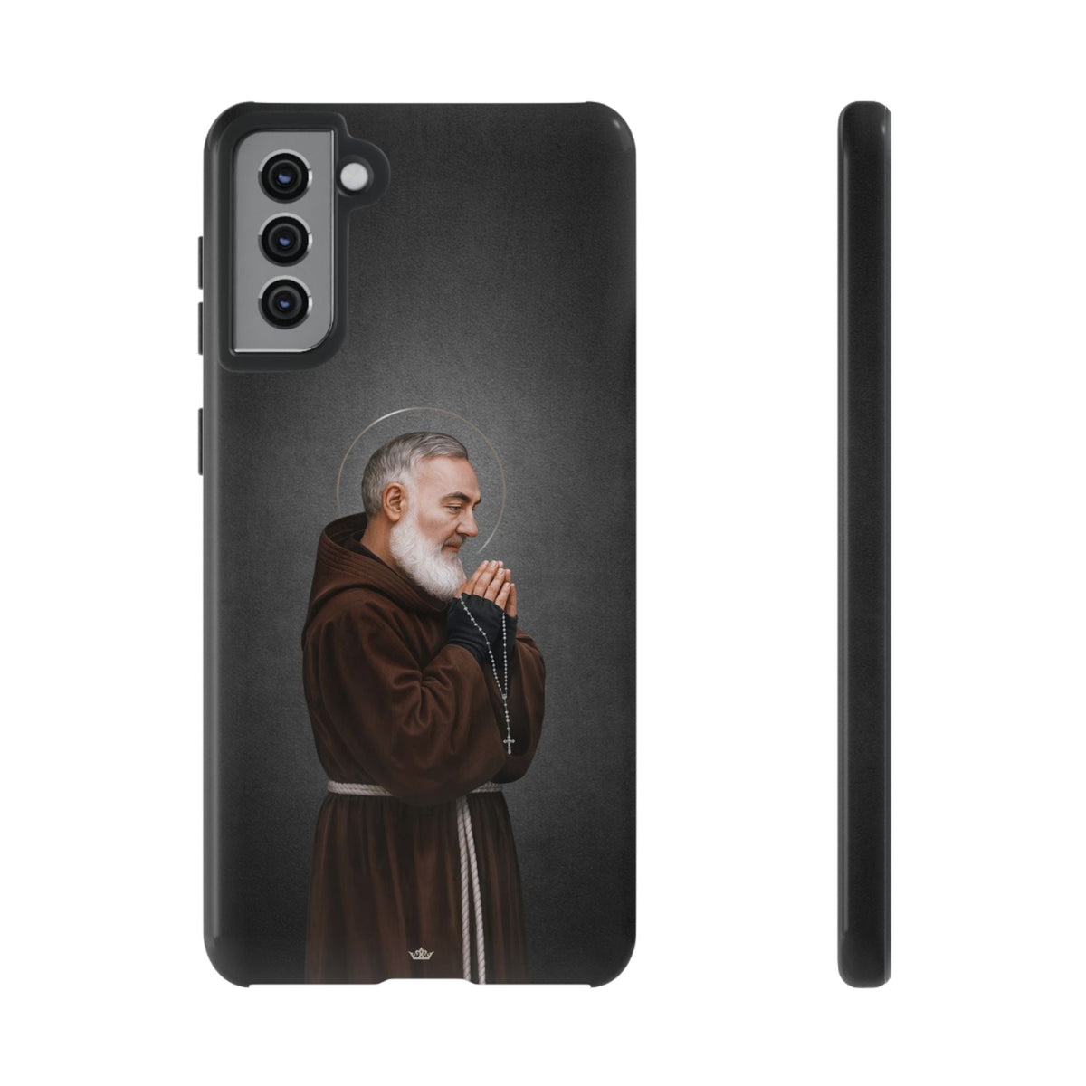 St. Padre Pio Hard Phone Case (Dark) Copyright VENXARA