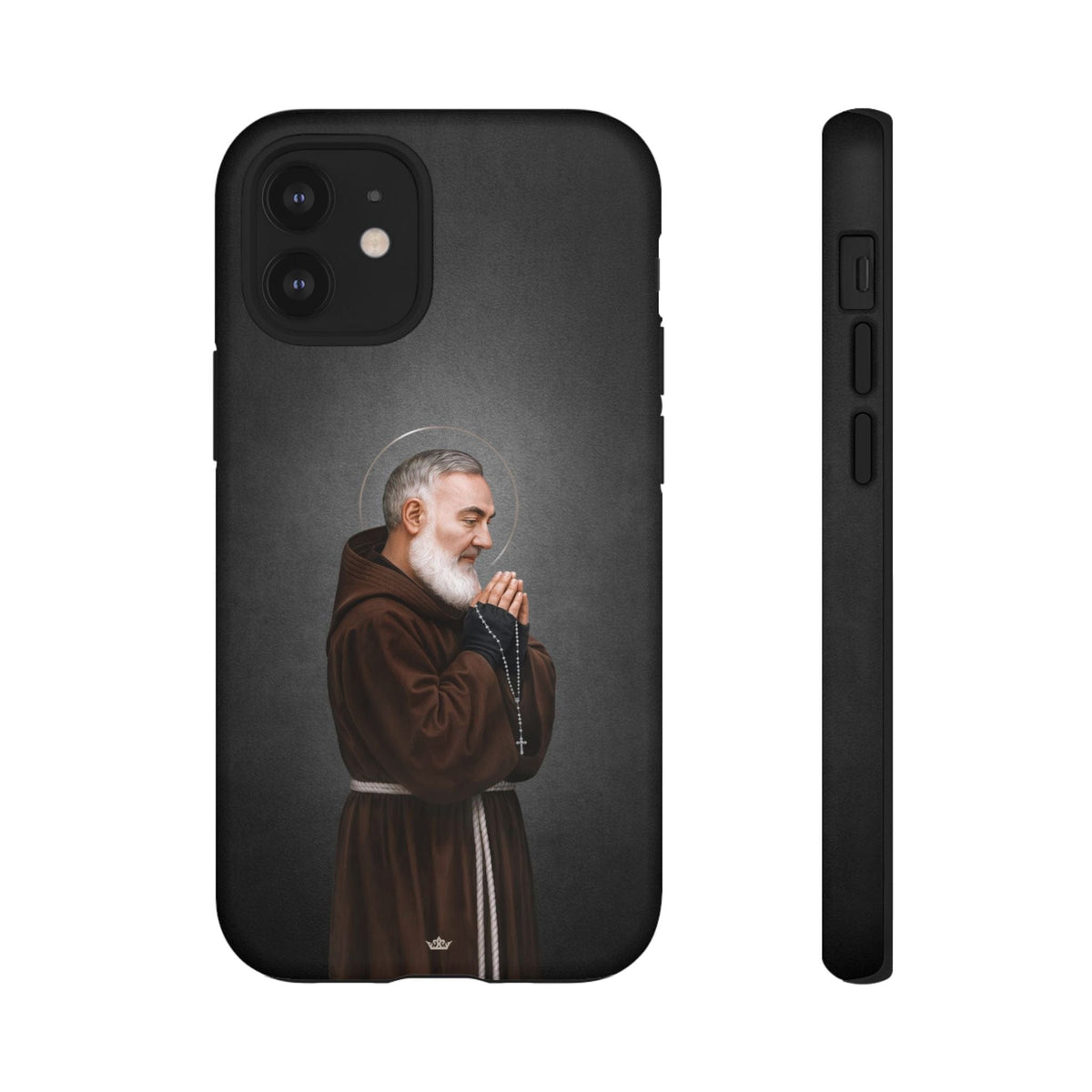 St. Padre Pio Hard Phone Case (Dark) Copyright VENXARA