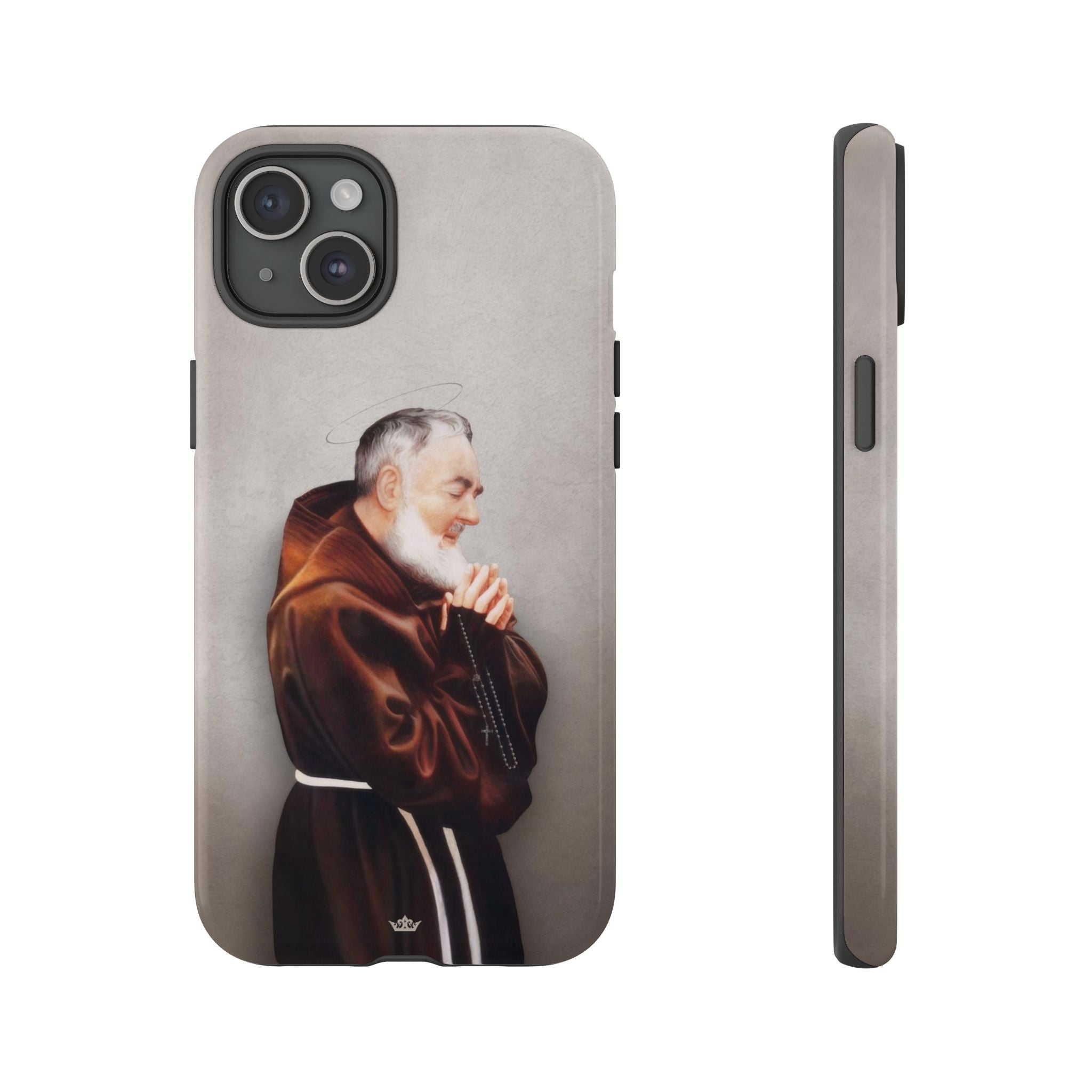 St. Padre Pio Hard Phone Case (Light) - VENXARA®