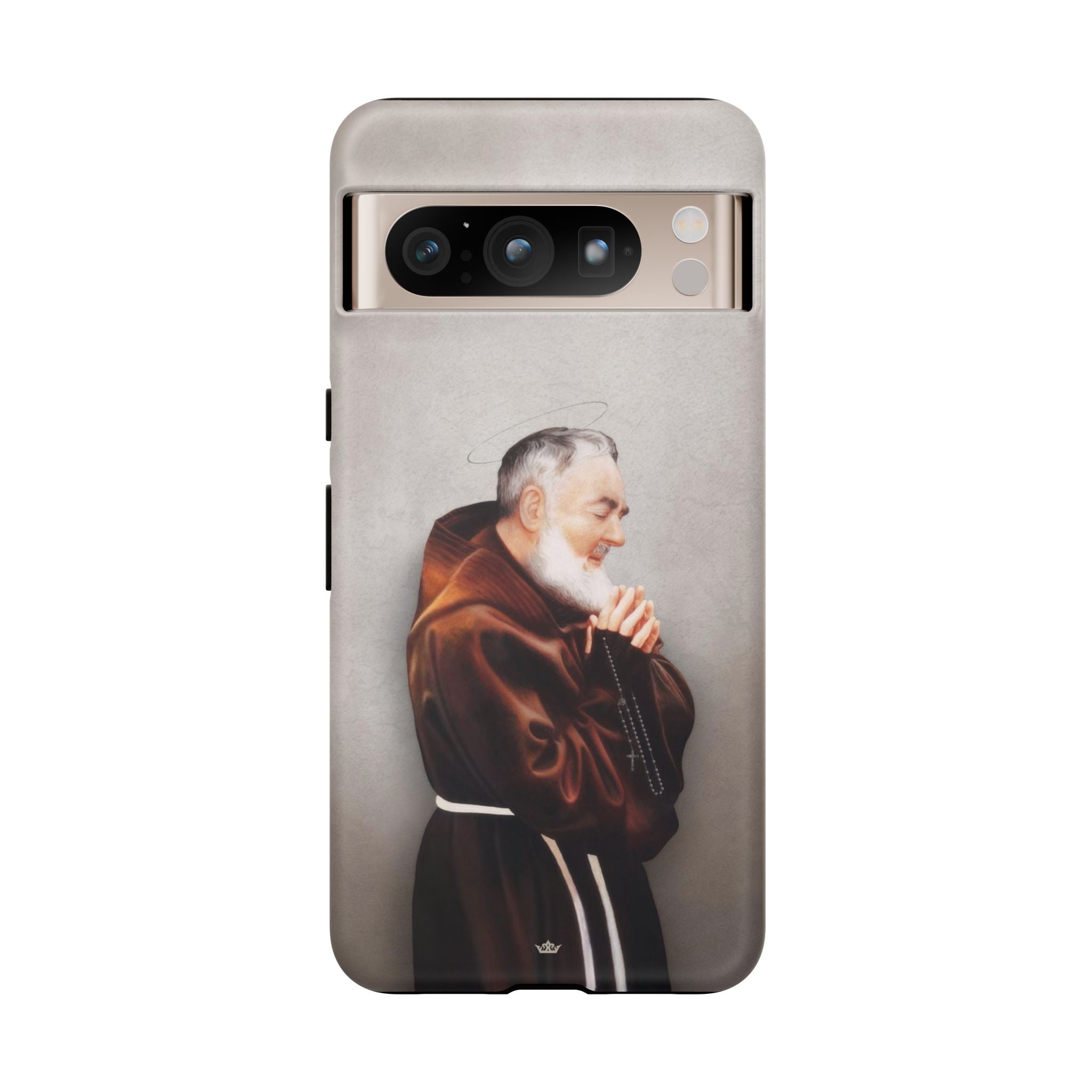 St. Padre Pio Hard Phone Case (Light) - VENXARA®