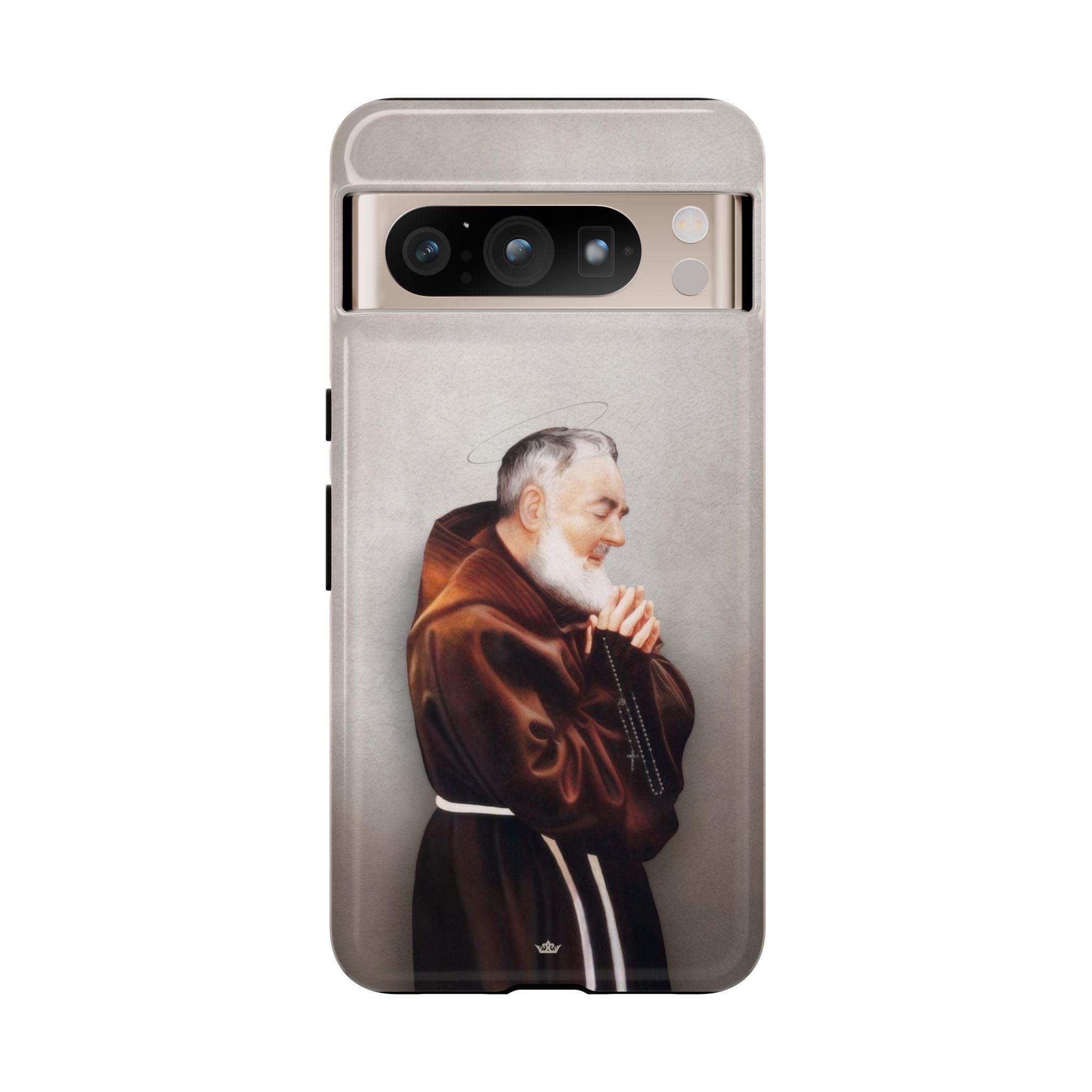 St. Padre Pio Hard Phone Case (Light) - VENXARA®
