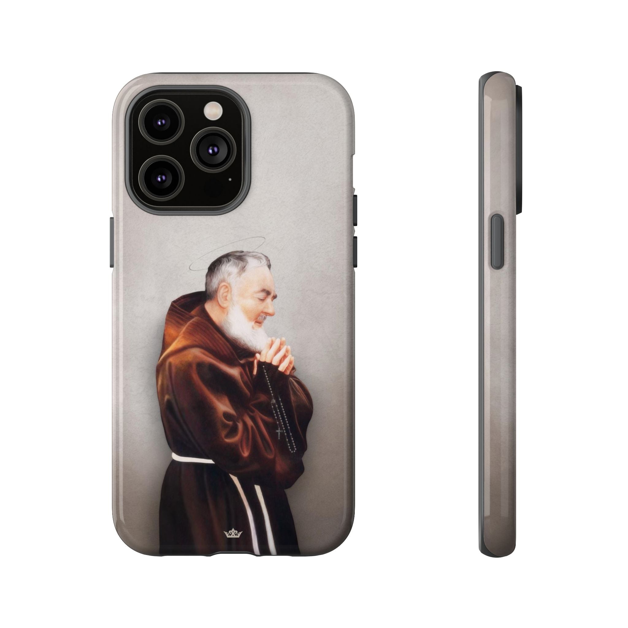 St. Padre Pio Hard Phone Case (Light) - VENXARA®