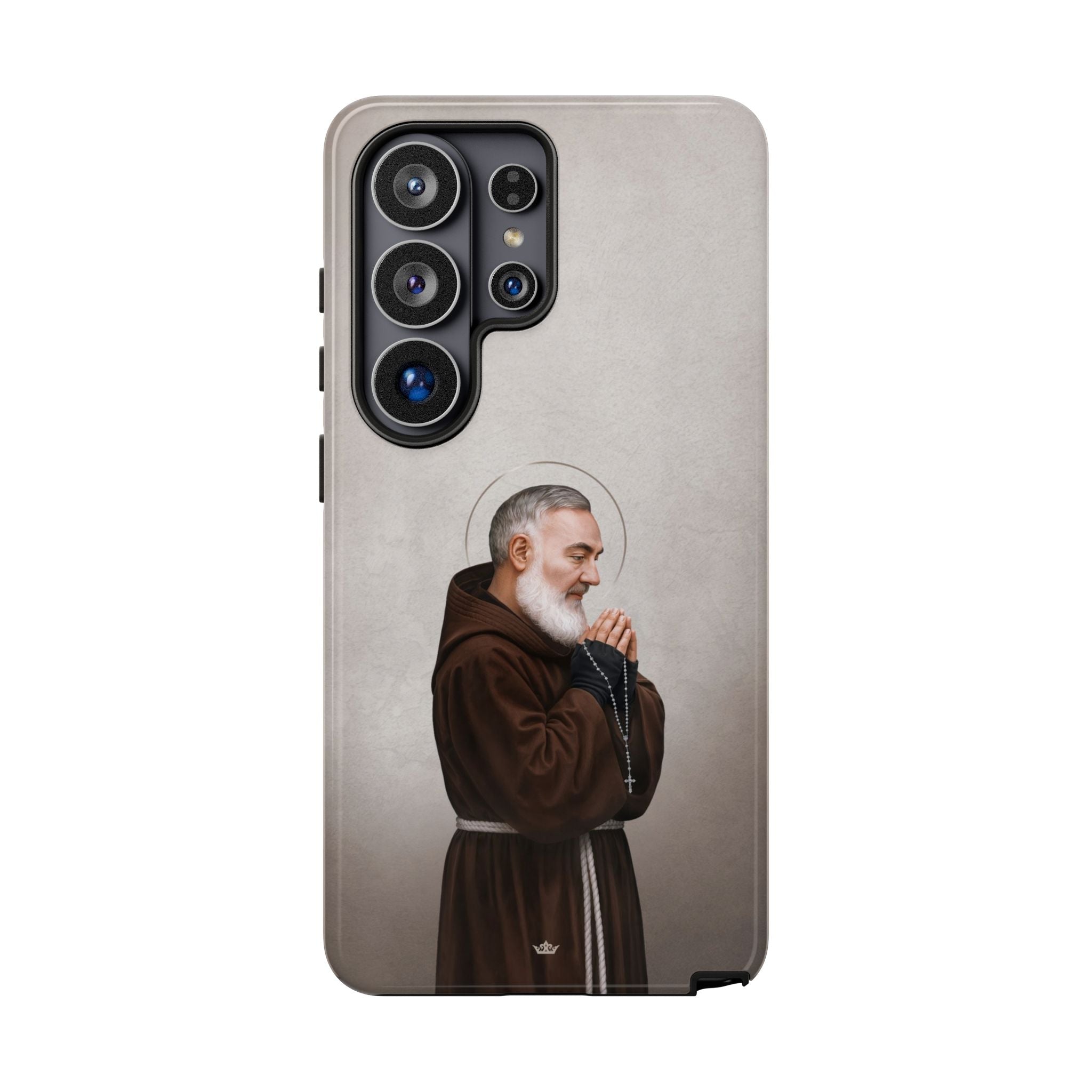 St. Padre Pio Hard Phone Case (Light) - Venxara