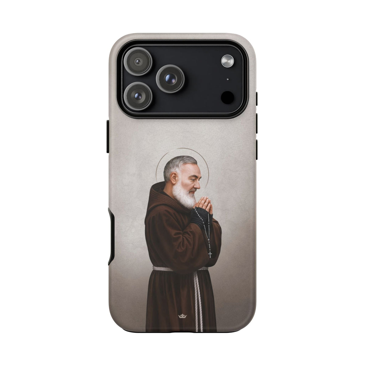 St. Padre Pio Hard Phone Case (Light) Copyright VENXARA