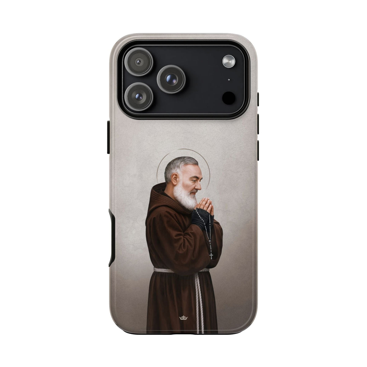 St. Padre Pio Hard Phone Case (Light) Copyright VENXARA