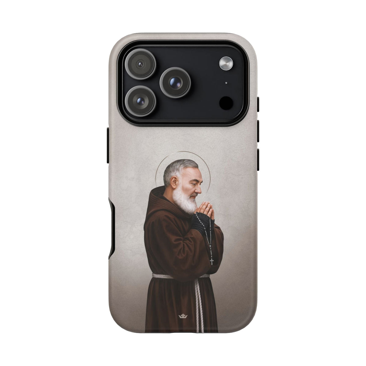 St. Padre Pio Hard Phone Case (Light) Copyright VENXARA