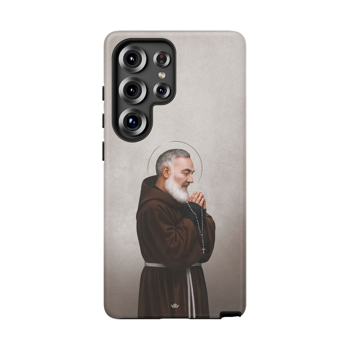 St. Padre Pio Hard Phone Case (Light) Copyright VENXARA