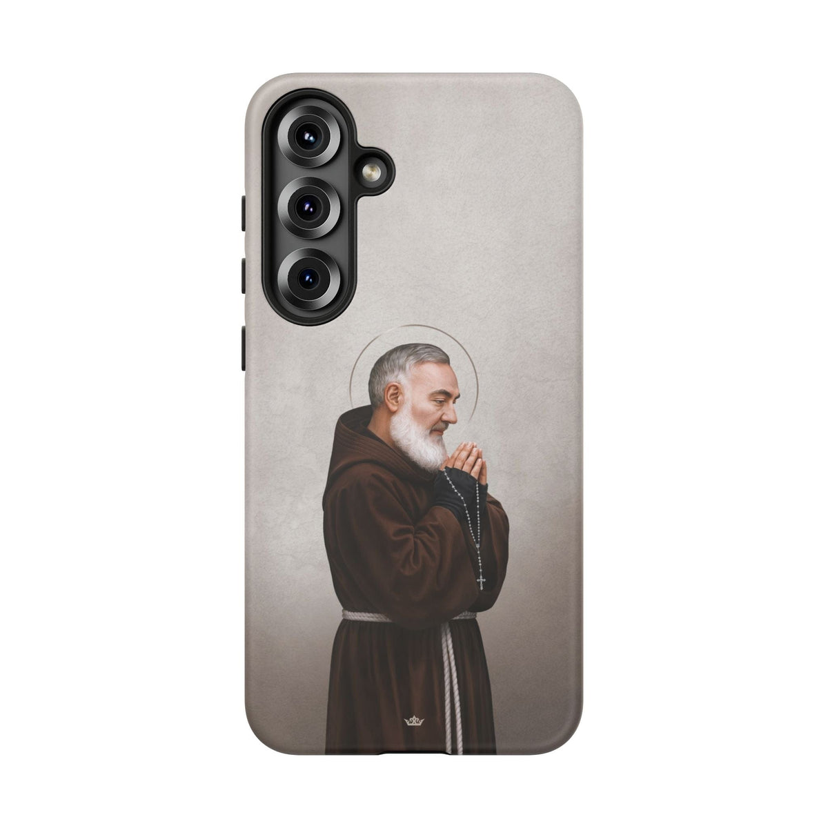 St. Padre Pio Hard Phone Case (Light) Copyright VENXARA