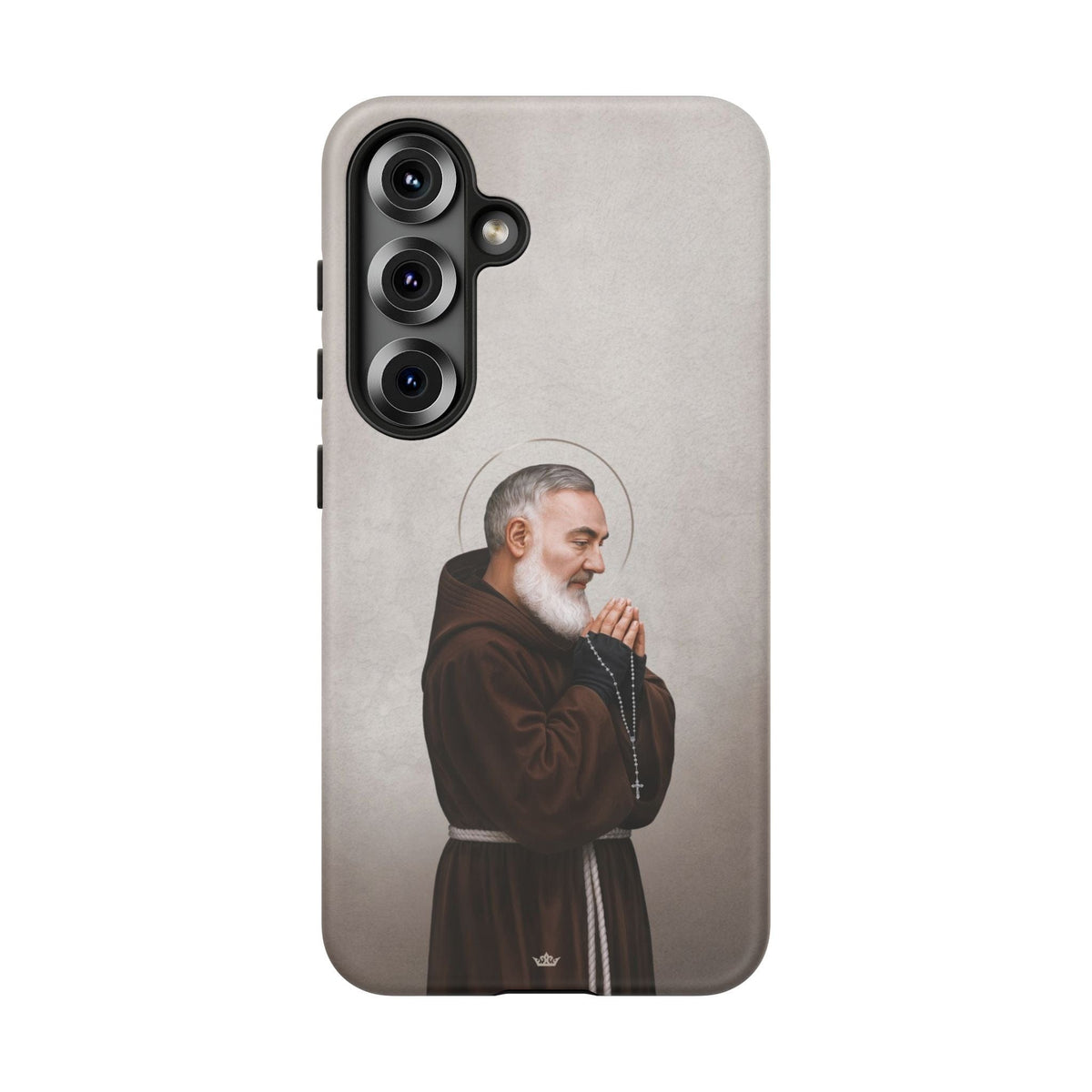 St. Padre Pio Hard Phone Case (Light) Copyright VENXARA