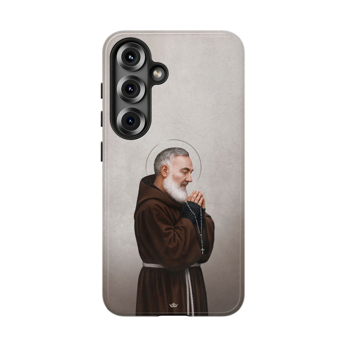 St. Padre Pio Hard Phone Case (Light) Copyright VENXARA