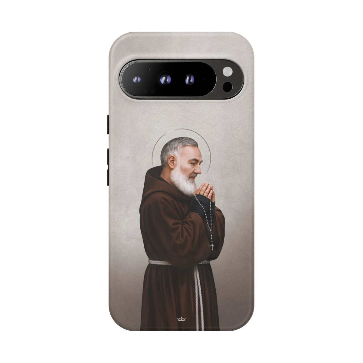 St. Padre Pio Hard Phone Case (Light) Copyright VENXARA