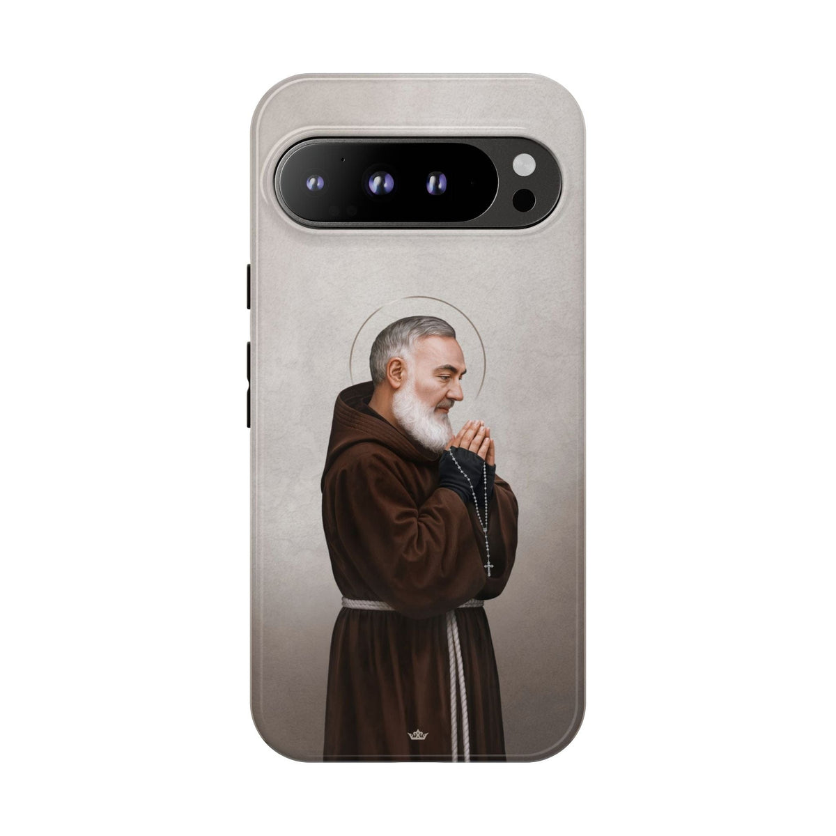 St. Padre Pio Hard Phone Case (Light) Copyright VENXARA