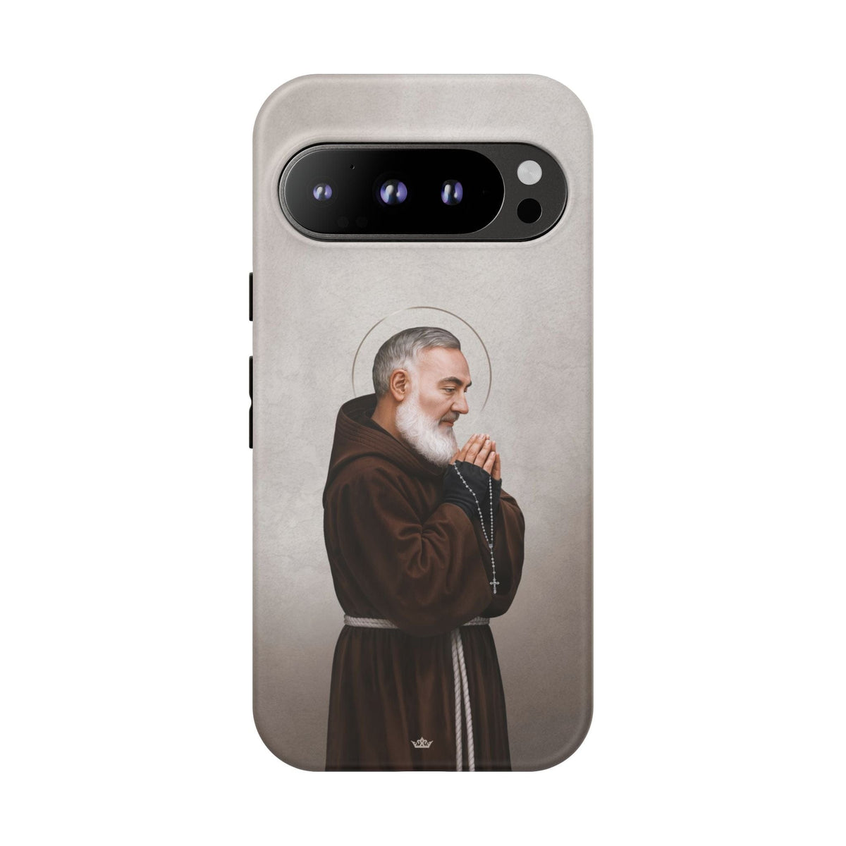 St. Padre Pio Hard Phone Case (Light) Copyright VENXARA