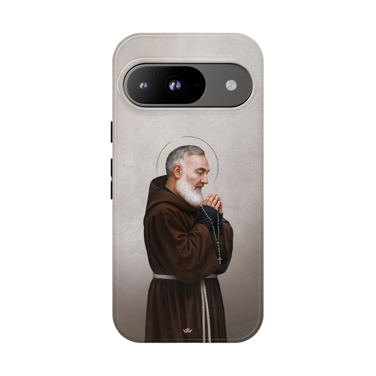 St. Padre Pio Hard Phone Case (Light) Copyright VENXARA