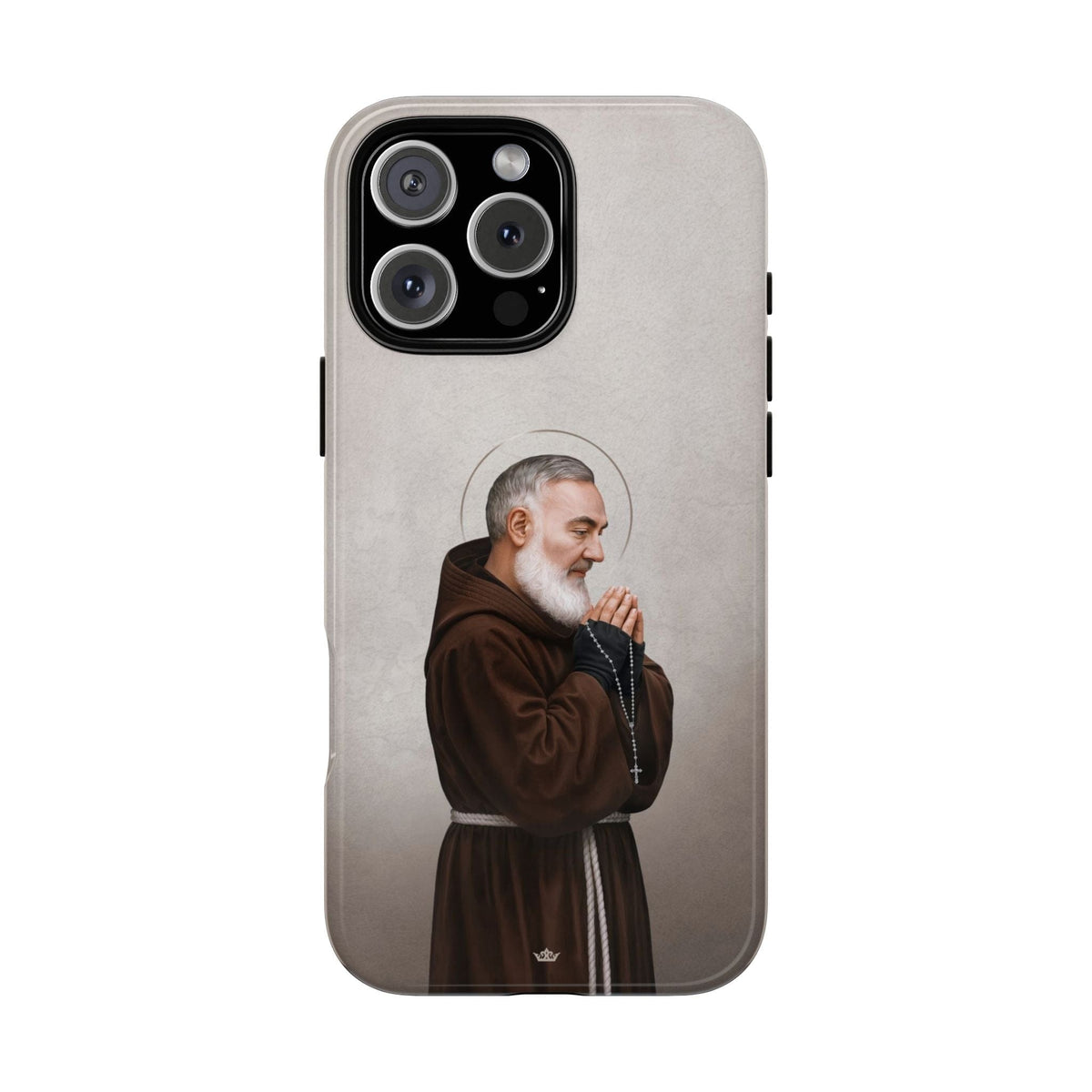 St. Padre Pio Hard Phone Case (Light) Copyright VENXARA