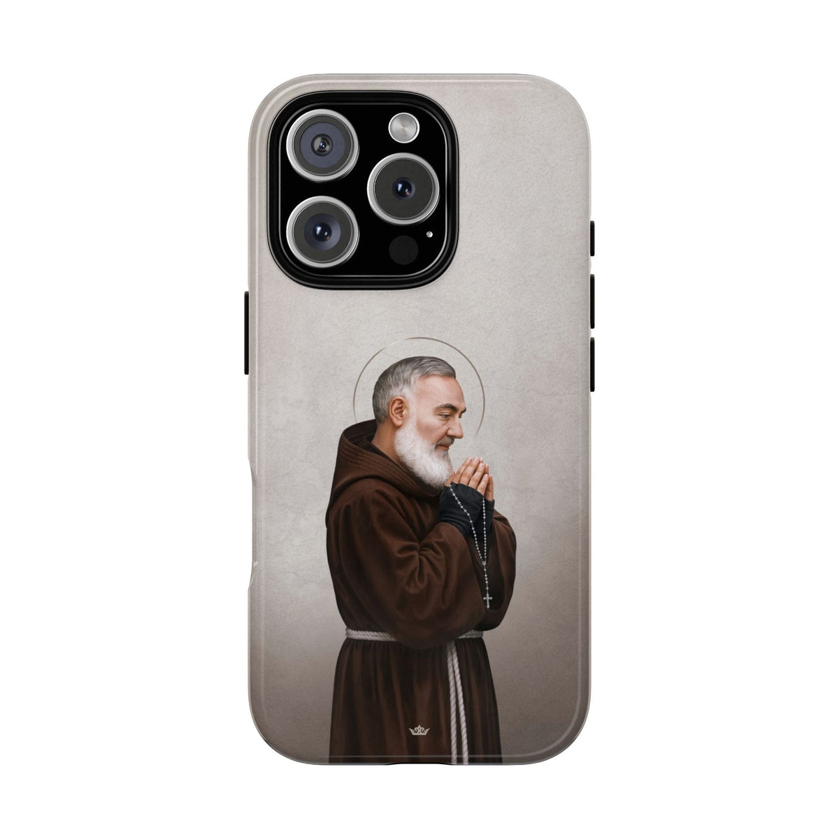 St. Padre Pio Hard Phone Case (Light) Copyright VENXARA
