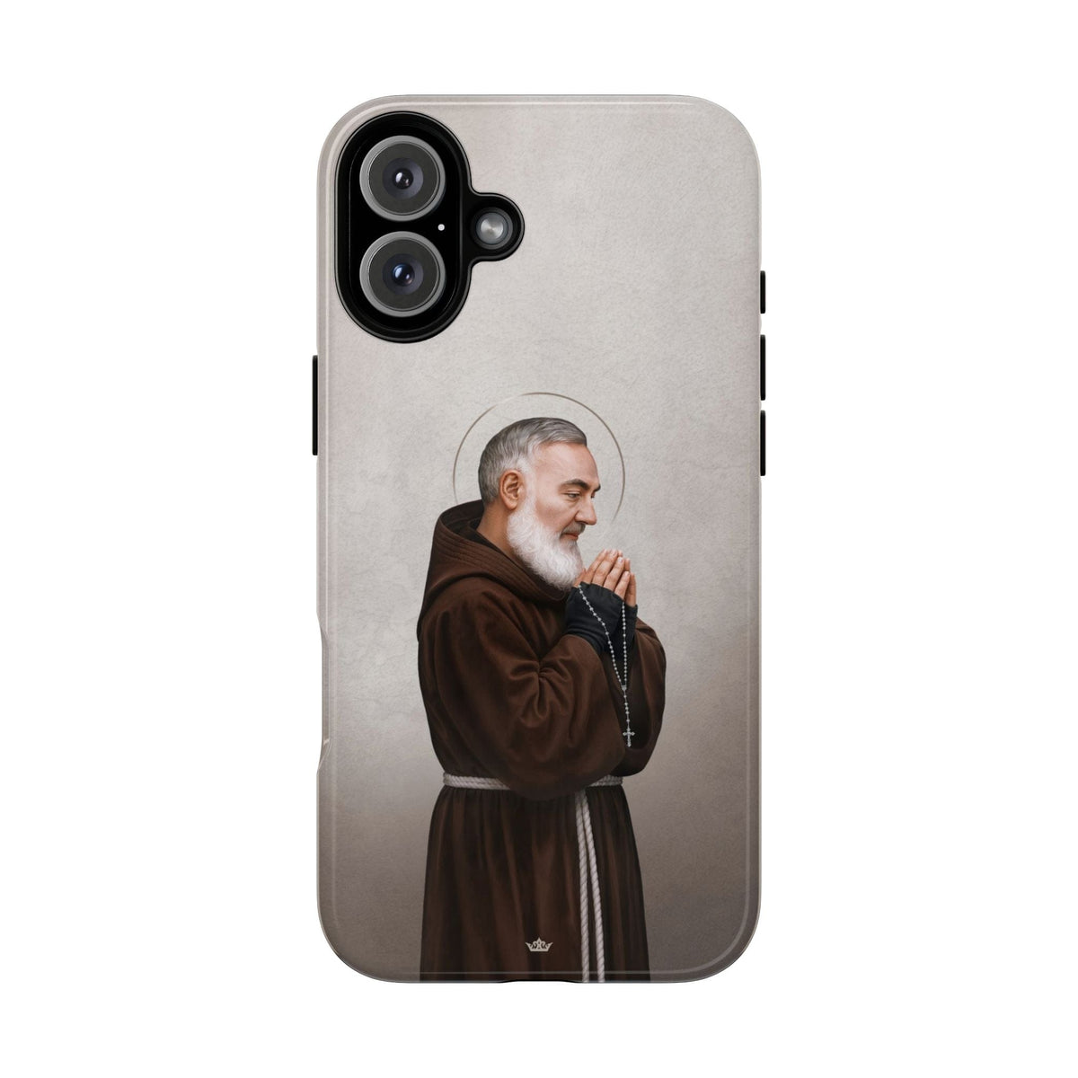 St. Padre Pio Hard Phone Case (Light) Copyright VENXARA