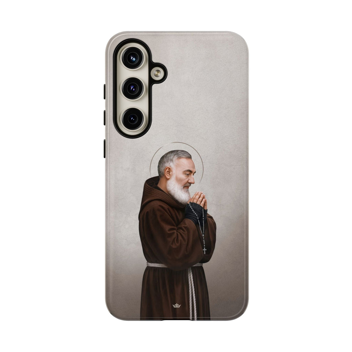 St. Padre Pio Hard Phone Case (Light) Copyright VENXARA
