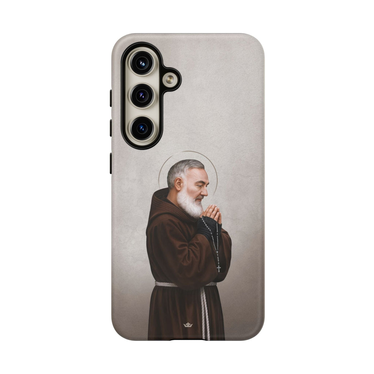 St. Padre Pio Hard Phone Case (Light) Copyright VENXARA