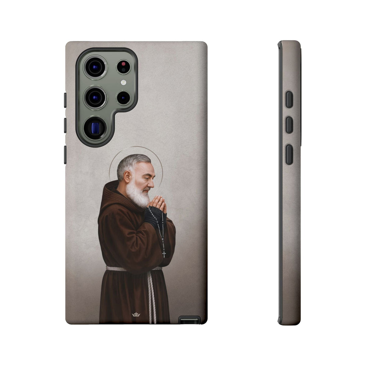 St. Padre Pio Hard Phone Case (Light) Copyright VENXARA