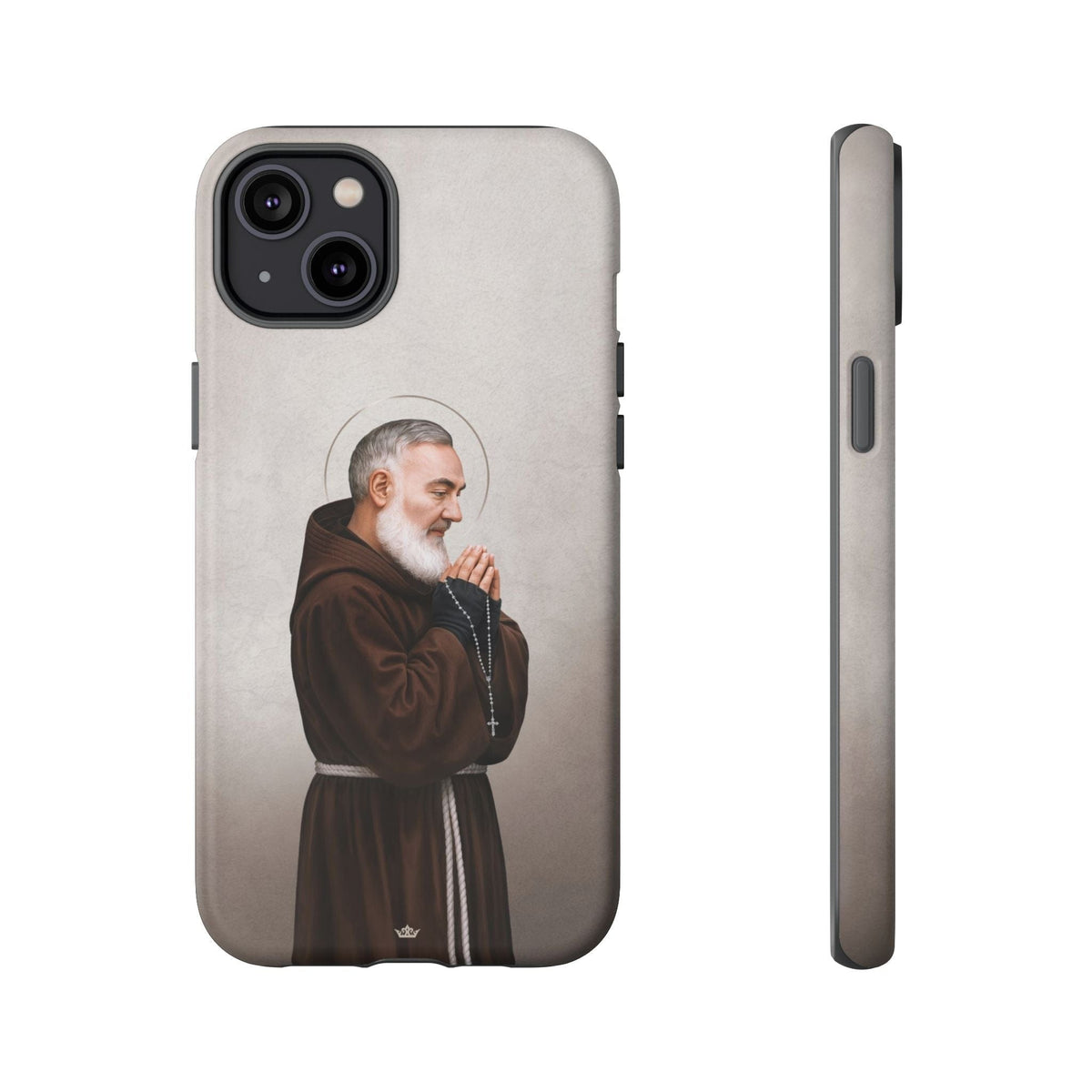 St. Padre Pio Hard Phone Case (Light) Copyright VENXARA