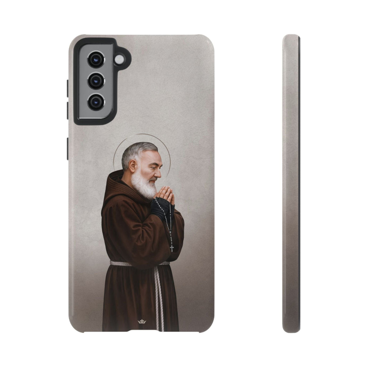 St. Padre Pio Hard Phone Case (Light) Copyright VENXARA