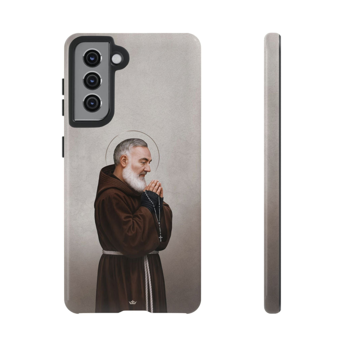 St. Padre Pio Hard Phone Case (Light) Copyright VENXARA
