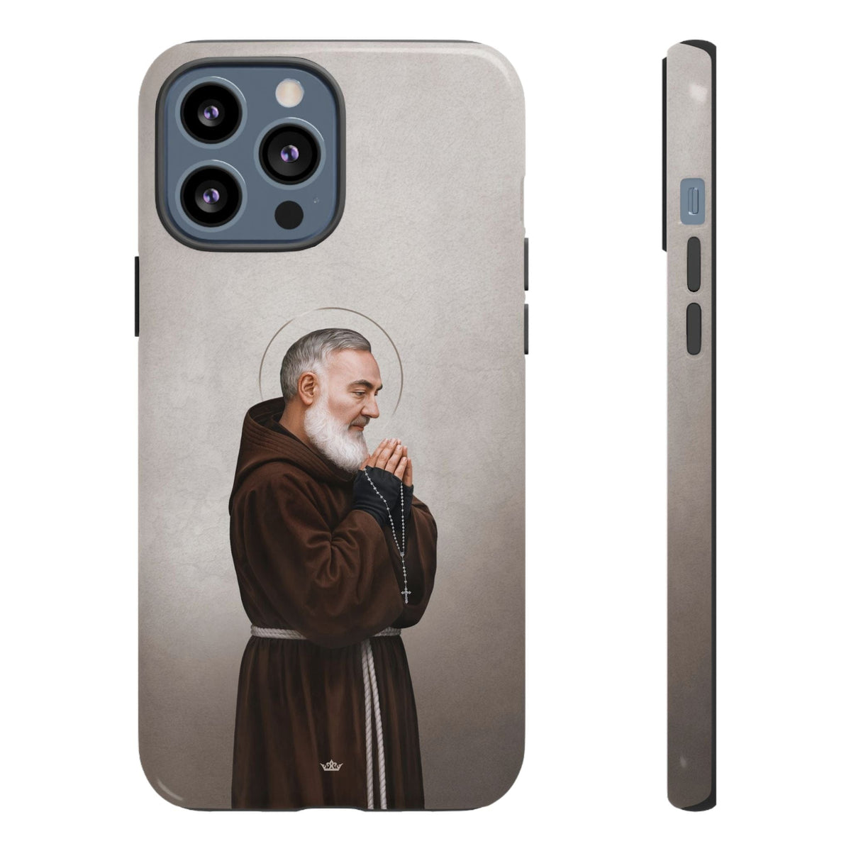 St. Padre Pio Hard Phone Case (Light) Copyright VENXARA