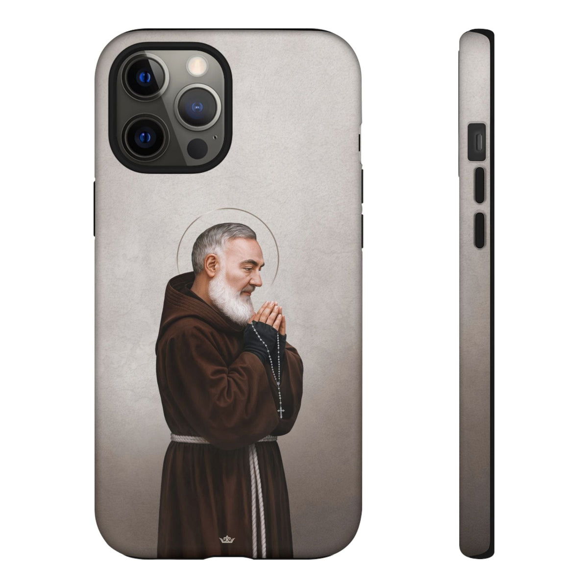 St. Padre Pio Hard Phone Case (Light) Copyright VENXARA