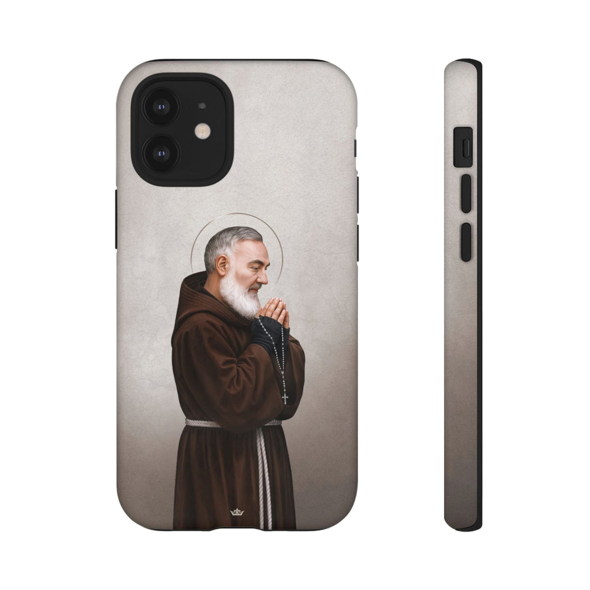 St. Padre Pio Hard Phone Case (Light) Copyright VENXARA