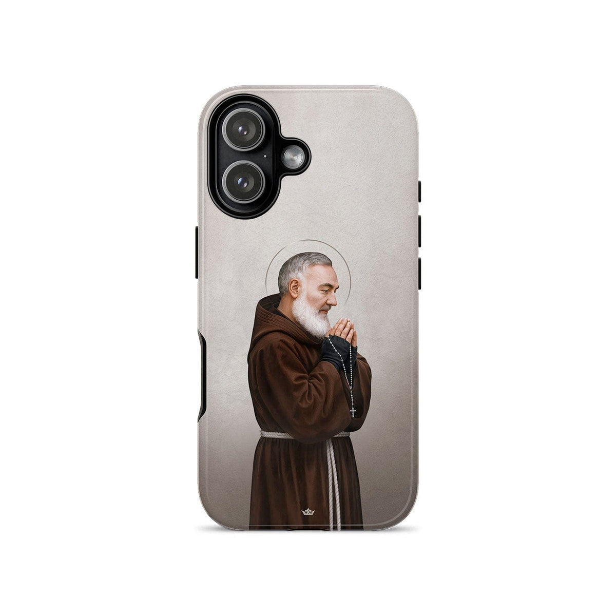 St. Padre Pio Hard Phone Case (Light) Copyright VENXARA