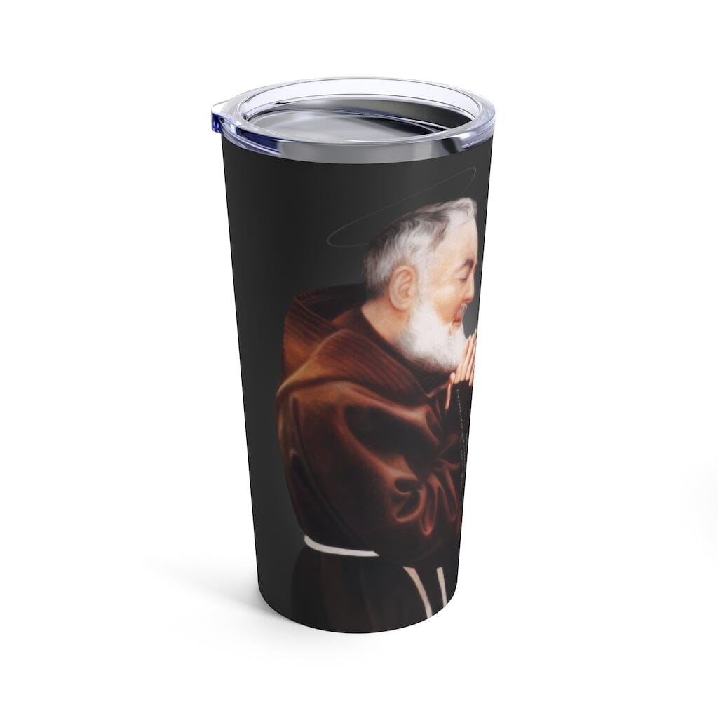 St. Padre Pio Lord's Prayer Tumbler 20 oz. (Ash) - VENXARA®