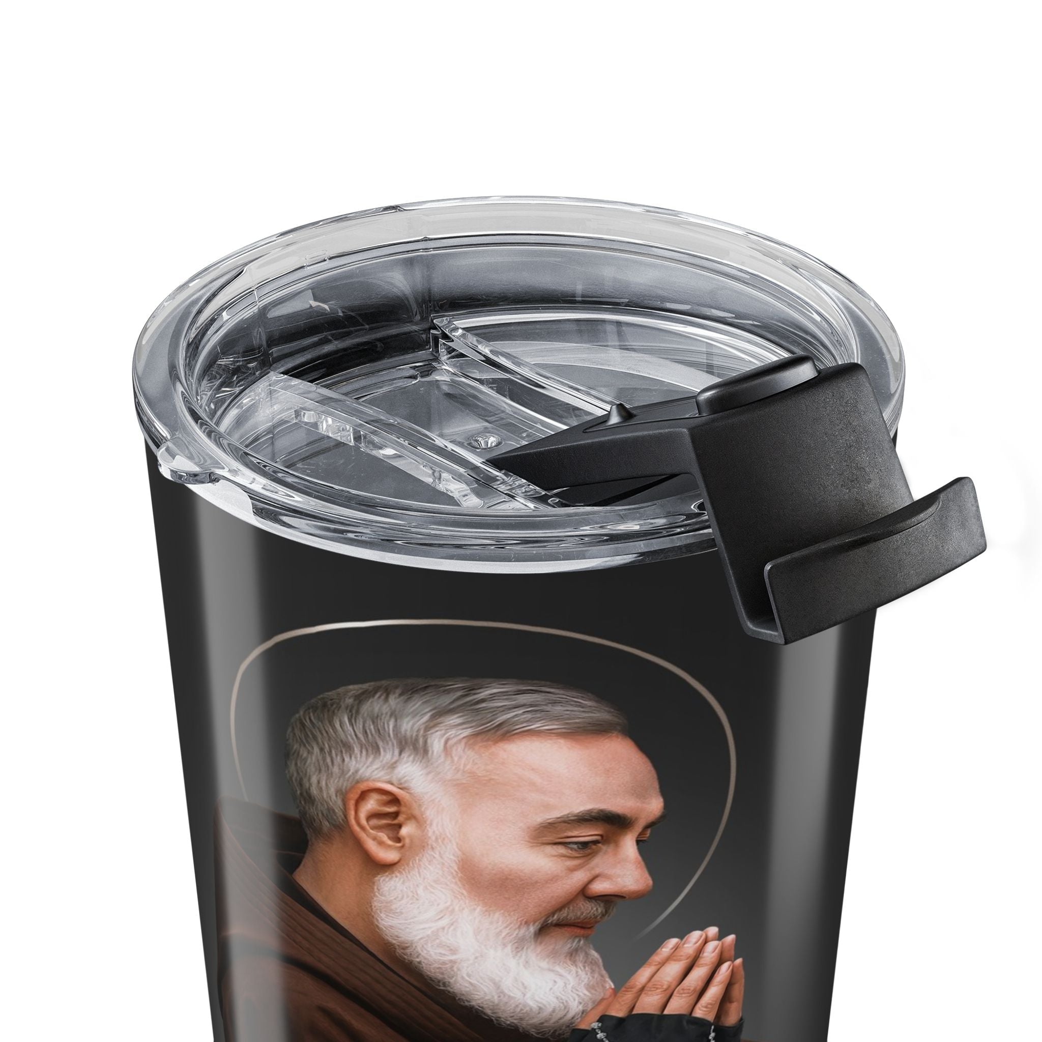 St. Padre Pio Lord's Prayer Tumbler (Ash 20 oz) - Venxara
