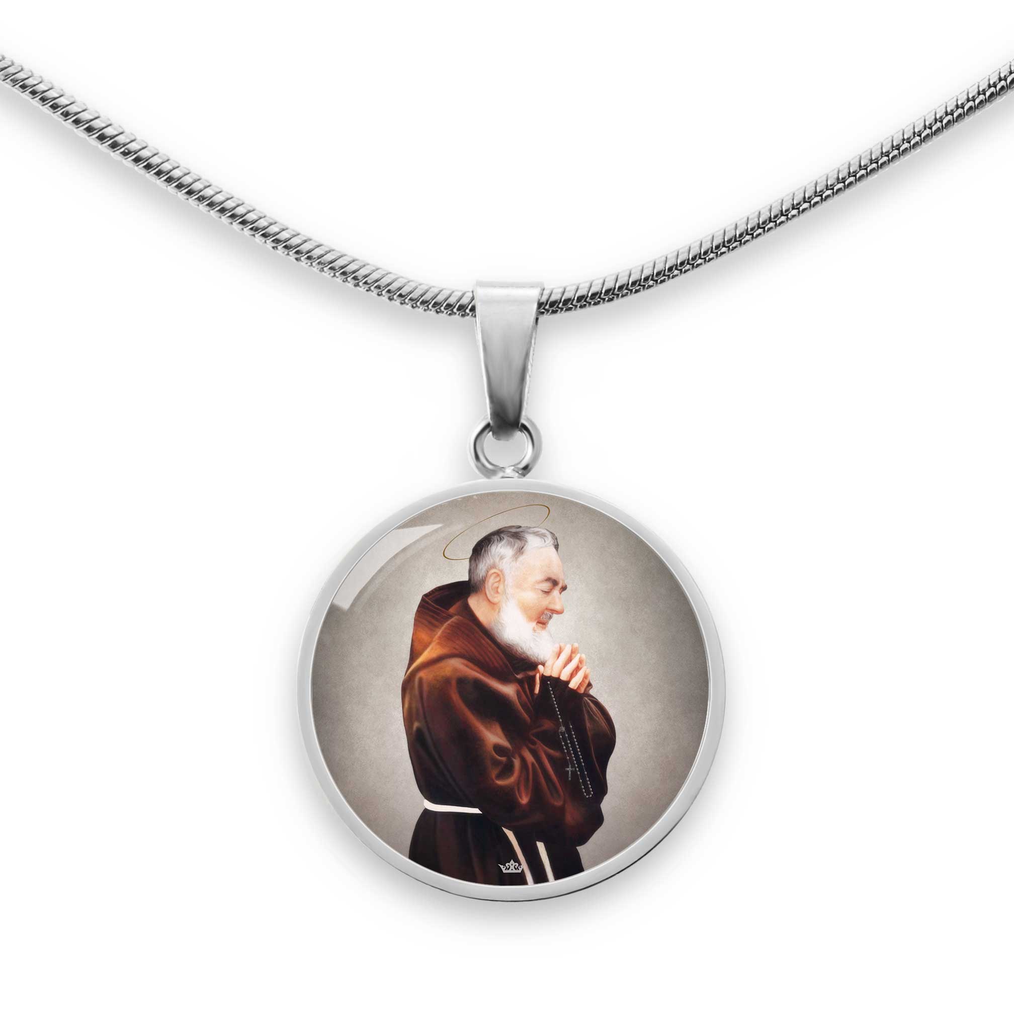 St. Padre Pio Pendant Necklace - VENXARA®