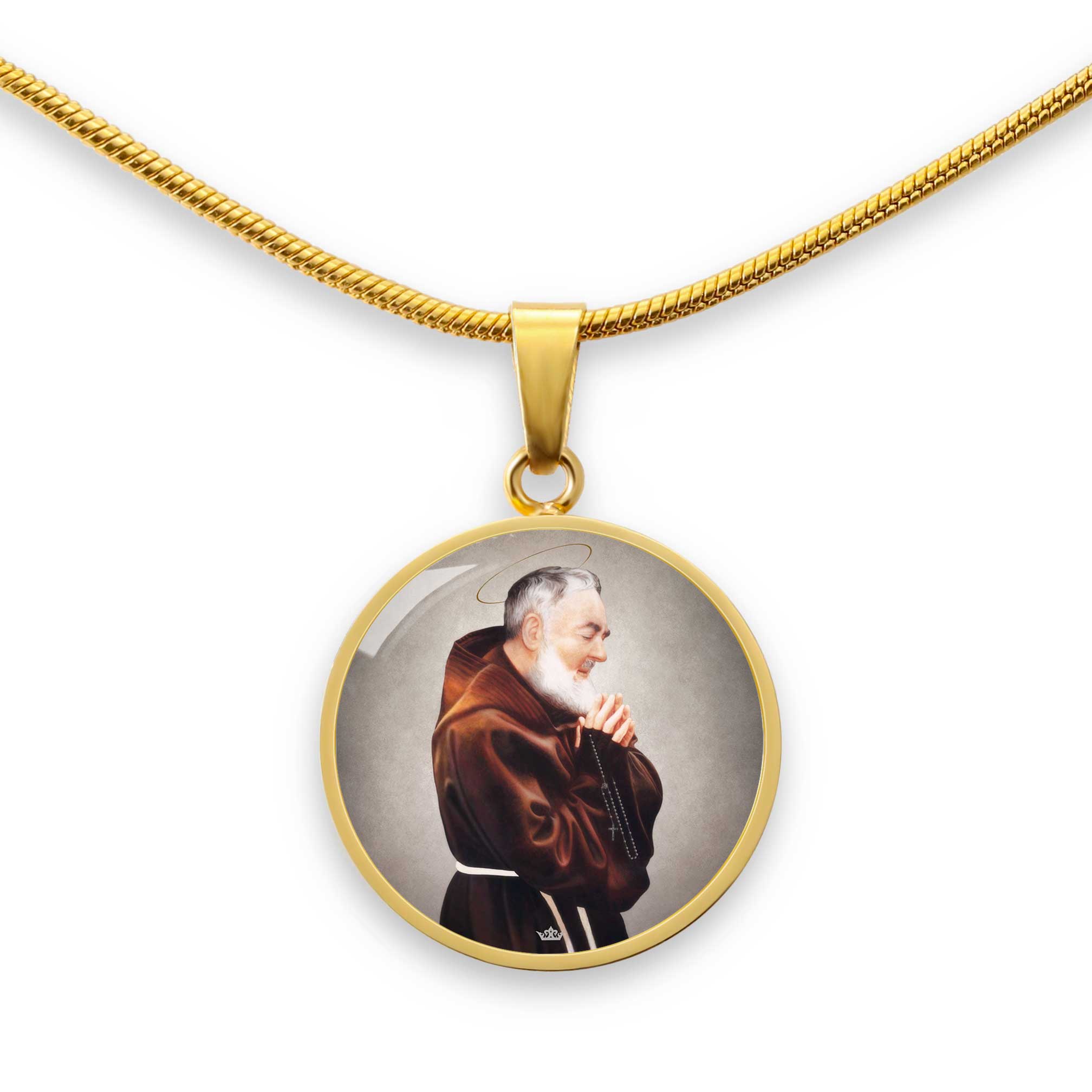 St. Padre Pio Pendant Necklace - VENXARA®