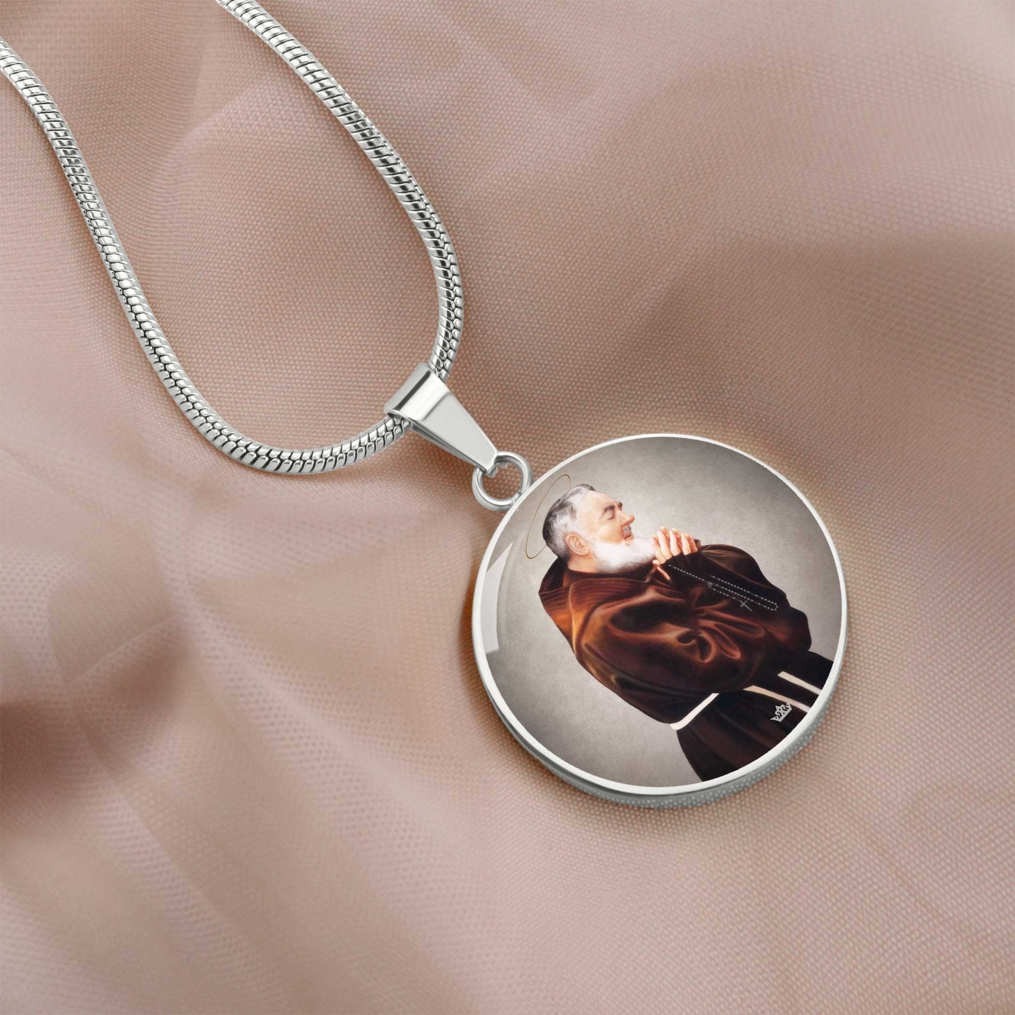 St. Padre Pio Pendant Necklace - VENXARA®