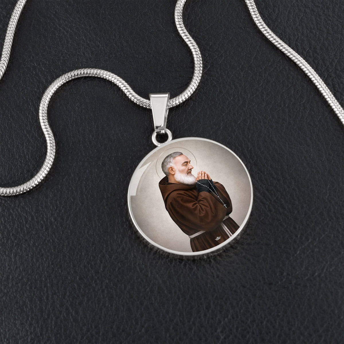 St. Padre Pio Pendant Necklace Copyright VENXARA