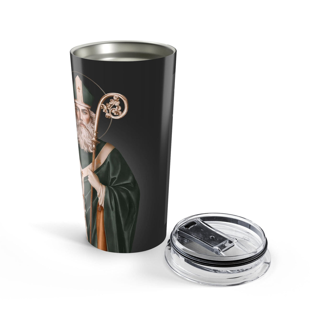 St. Patrick Lord's Prayer Tumbler (Ash 20 oz) Copyright VENXARA