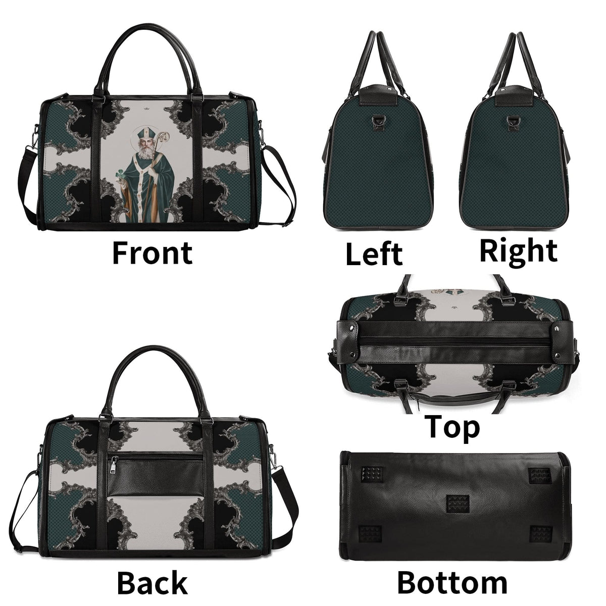 St. Patrick Travel Bag (Baroque Emerald) Copyright VENXARA