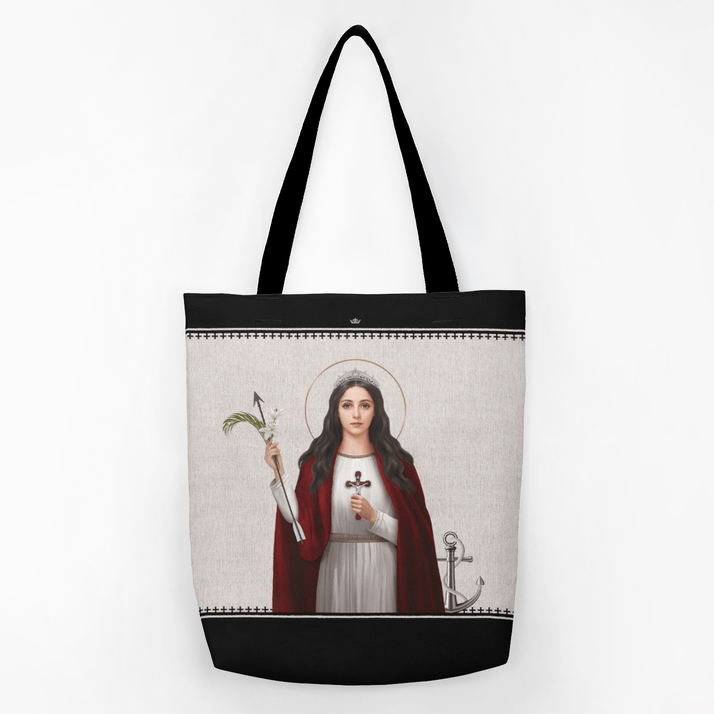 St. Philomena Canvas Tote Bag - VENXARA®