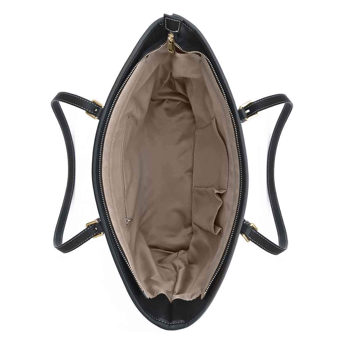 St. Philomena Greek Key Tote Bag (Tan) - VENXARA®