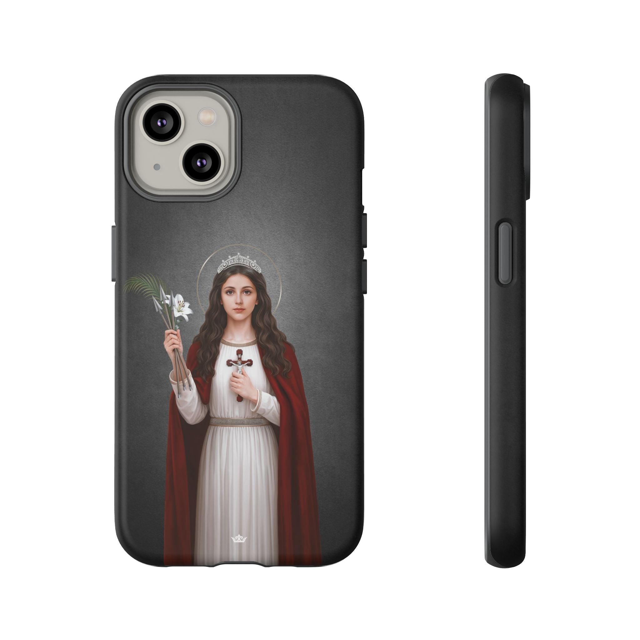 St. Philomena Hard Phone Case (Dark) - Venxara