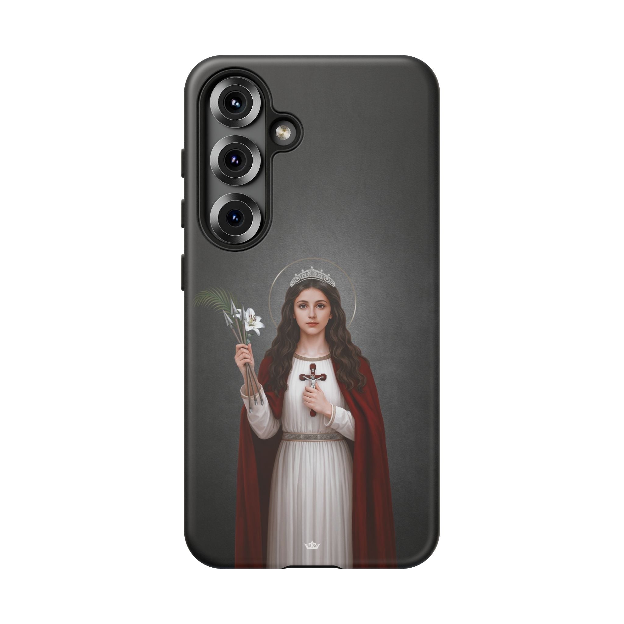 St. Philomena Hard Phone Case (Dark) - Venxara